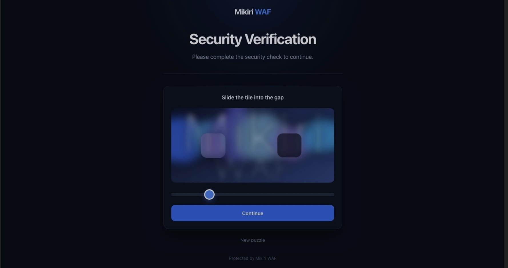 Security verification